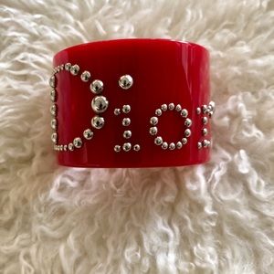 DIOR Lucite Cuff Bracelet